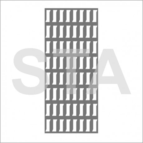 Grille de ventilation inox 200x100