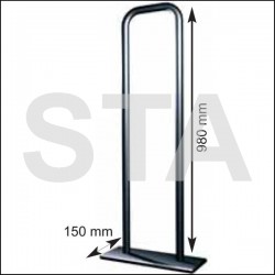 Crosse de maintien fixation au sol double