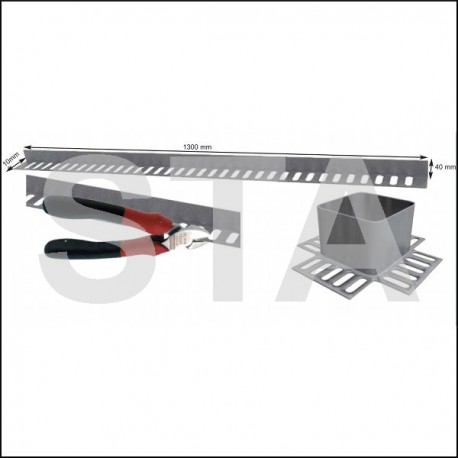 Tôle galva 40x100 mm lg : 1300 mm