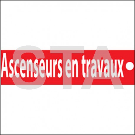 Ascenseur en travaux