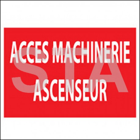 Accès machinerie ascenseur