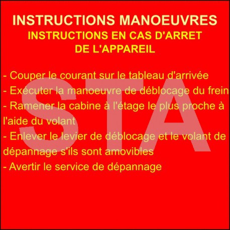Instruction manœuvre