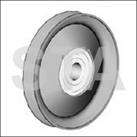 Roulette de Renvoi de Câble diametre 50mm avec Roulement