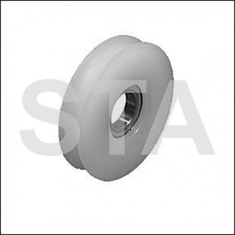 Kone galet porte diam extérieur 66mm diam axe 17mm largeur 12mm