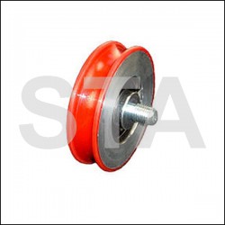 Kone galet metal pour porte diam extérieur 74mm largeur 18.5mm