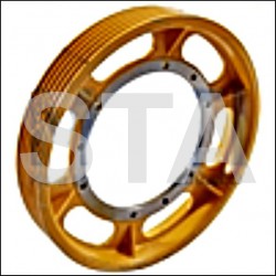 Traction sheave diameter Montanari Grand hub 550 5x9 35-105 degree