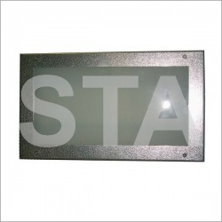 Ceiling recessed stainless steel engraved with relief