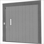 Hinged doors for lifts